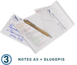 notes i długopos