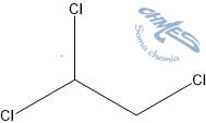 1,1,2-trichloroetan (wzór strukturalny)